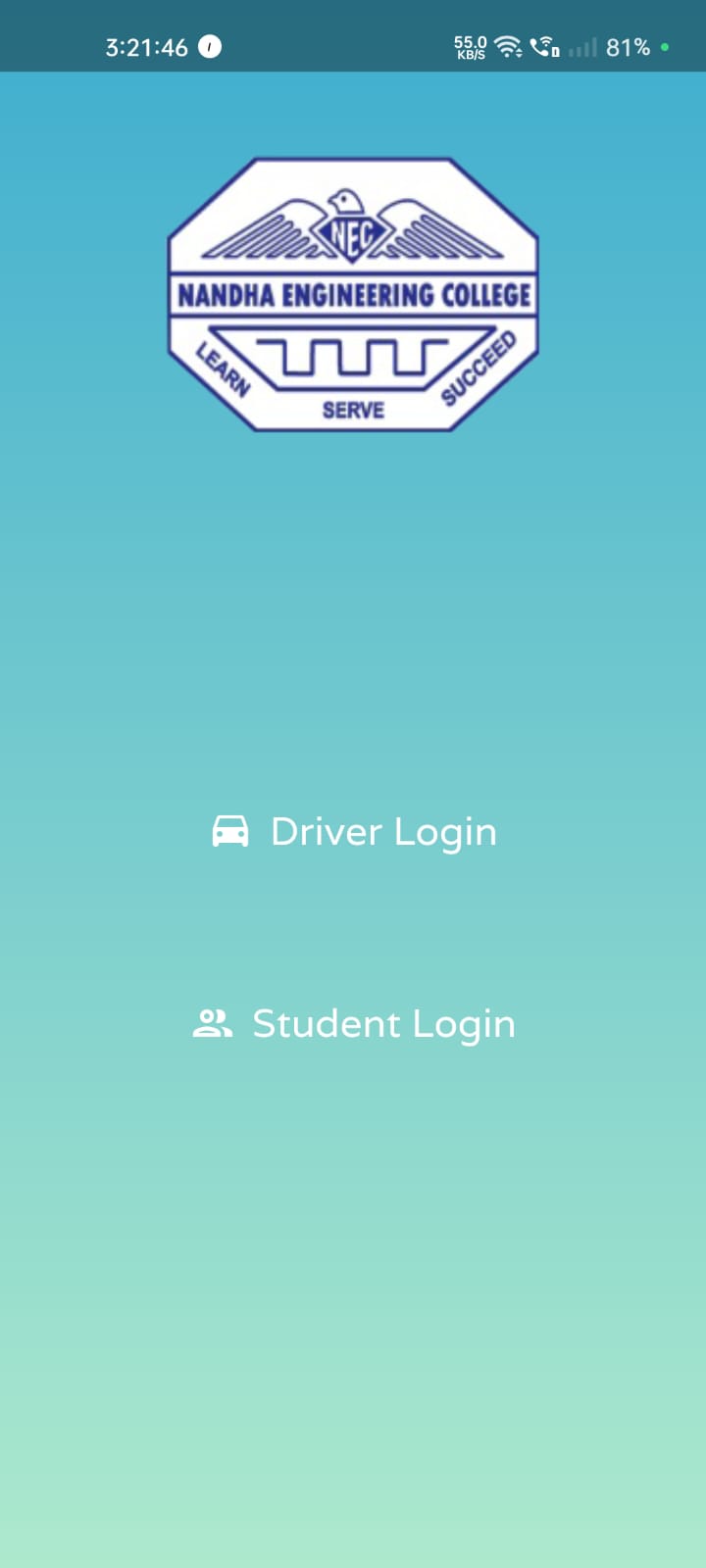 Simulation Main Screen of SMART TRAVELLERS APP